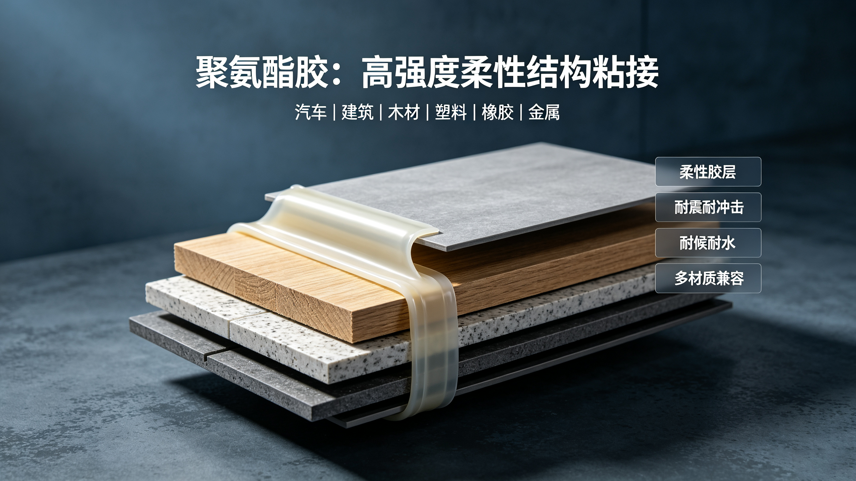 聚氨酯胶｜高强度柔性结构胶，汽车建筑木材塑料多材质耐候胶